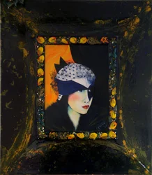 Belle Epoque III -Dama con Gorro de Seda-