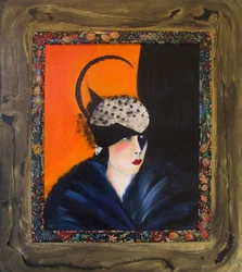 Belle Époque I -Dama con sombrero de plumas-