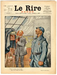 Portada de "The Red Laughter", Satírico en Colores