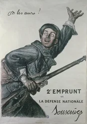 «Los tendremos», cartel para el segundo empréstito de la Defensa Nacional, hacia 1915