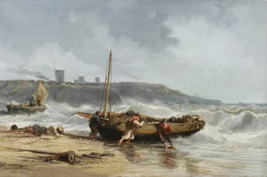 Escena costera, 1857