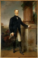 El industrial Alfred Krupp (pintura sobre lienzo)