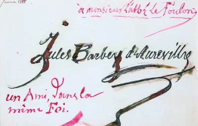 Firma de Jules-Amédée Barbey d