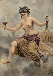 Bacbuc, pretendiente del Oráculo de la Botella. Pantagruel. Ilustración de Jules Garnier. Rabelais y la obra de Jules Garnier