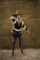 Nazdecabre comunicándose con Panurge por señas. Pantagruel. Ilustración de Jules Garnier. En "Rabelais et l