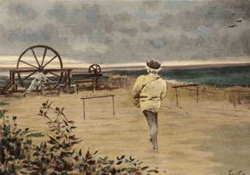 Preparación de la planta llamada Pantagruelion. Pantagruel. Ilustración de Jules Garnier. En "Rabelais et l
