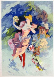 Alegoría de la comedia, finales del siglo XIX (ilustración)