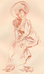 Dibujo en sanguina