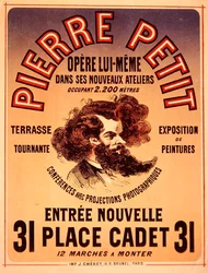 Póster publicitario de los nuevos estudios de Pierre Petit
