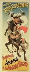 Reproducción de un póster publicitario de una 