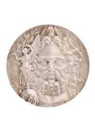 Medalla olímpica de primer lugar, Atenas 1896 (plata)