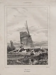 Molino en la Sologne, Francia