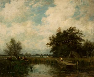 Paisaje con estanque