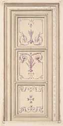 Diseño para un techo, segunda mitad del siglo XIX. Creadores: Jules-Edmond-Charles Lachaise, Eugène-Pierre Gourdet