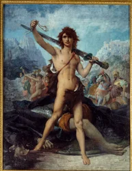 David triunfante. Pintura de Jules Élie Delaunay (1828-1891)