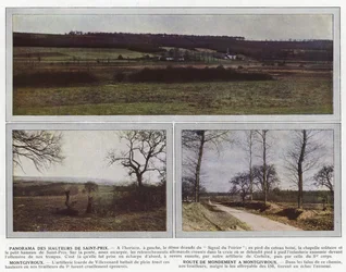 Panorama de las alturas de Saint-Prix, Montgivroux, Ruta de Mondement a Montgivroux