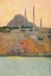 La Mezquita de Suleiman en Constantinopla, 1913