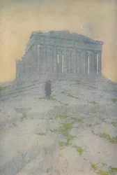 El Partenón en Atenas, 1913