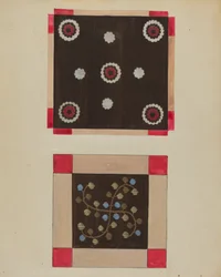 Alfombra de botones, c. 1936