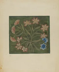 Cubrecama bordado