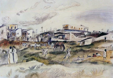 Una Calle en La Habana, Cuba, 1917