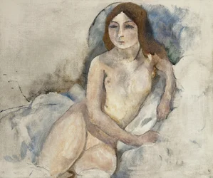 Chica rubia posando, 1912