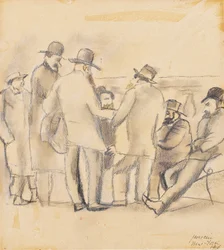 Grupo de Hombres, Nueva York, 1918