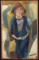 Hermine David en azul, 1916