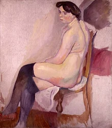 Desnudo con Medias Negras, c.1906