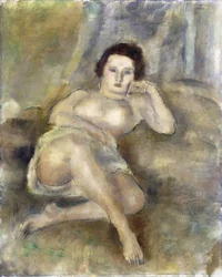 Chica reclinada, 1925