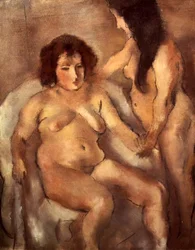 Dos mujeres desnudas (El burdel) c.1919