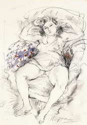 Mujer en una silla, 1925-1926