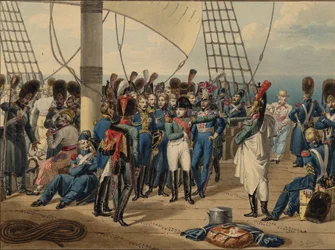 Napoleón regresando de la Isla de Elba, 1815