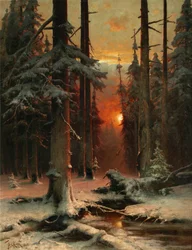 Nieve en el bosque, 1885