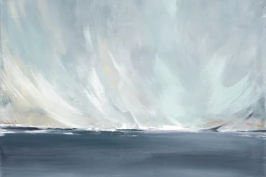 Un sereno paisaje marino con remolinos