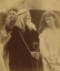 El Rey Lear repartiendo su reino a sus tres hijas, 1872