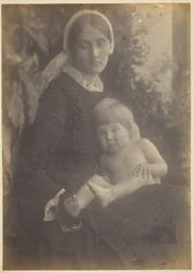La señora Herbert Duckworth con Gerald Duckworth