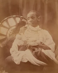 Príncipe Dejatch Alamayou de Abisinia, c.1868
