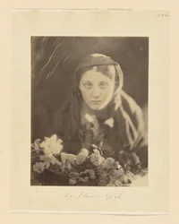 La niña de las flores