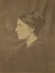 [Mujer no identificada de perfil], 1866-68