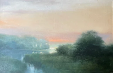 Amanecer en el río Misty