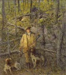 Cazador y perros, 1912