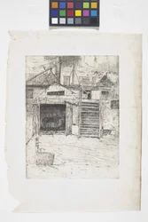 El taller del carpintero (grabado)