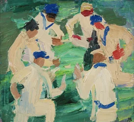 Los Jugadores de Cricket en el Parque, Oxford