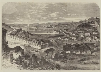 Vista general de Sebastopol, desde las alturas del lado occidental