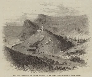 El nuevo sanatorio, o hospital del castillo, en Balaclava