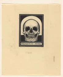 Cráneo humano
Memento mori (título en el objeto)