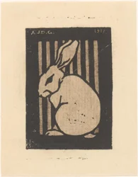Conejo sentado