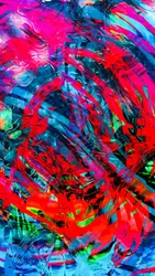 Frenesí de colores rojos