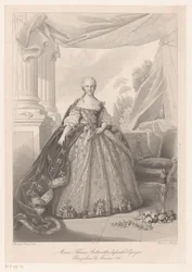 Retrato de María Teresa van Bourbon Marie Thérèse Antoinette Infanta de España (título sobre objeto)